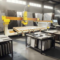 Prix d'usine, Fonctionnement stable, Scie à pont CNC, Découpeuse de granit, Routeur CNC 5+1 axes