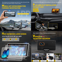 Podofo HUD Affichage Tête Haute pour Voiture Version Internationale Affichage de Vitesse 5'' Caméra DVR Enregistrement en Boucle Plug & Play pour Voiture/Bus/Camion OEM