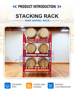 Baril de vieillissement <span class=keywords><strong>en</strong></span> acier empilable de 225 litres, galvanisé à chaud, avec garantie d'un an pour le vin rouge - Product Image 3