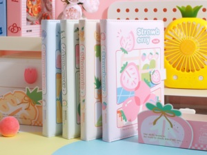 Agenda in Pelle PU 32K con Chiusura Magnetica e Logo Personalizzato, Pagine Interne Colorate con Ricamo di Frutta, Regalo per Ragazze - Product Image 3