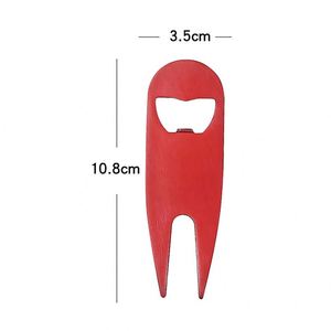Outil de réparation de divots de golf 2-en-1 personnalisé en acier inoxydable, cadeau promotionnel de golf, gravure laser du logo, ouvre-bouteille personnalisé - Product Image 2