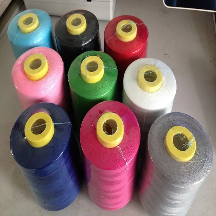 Nhà Máy Bán 100% Polyester May Chủ Đề 40/2 40S/2 402 3000 Yards Tại Chỗ Với Màu Sắc Khác Nhau