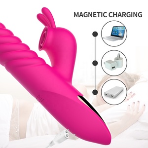Vibromasseur Rechargeable point G pour femme, puissant, succion de <span class=keywords><strong>Clitoris</strong></span>, se léchant le lapin, jouets sexuels, offre spéciale - Product Image 3