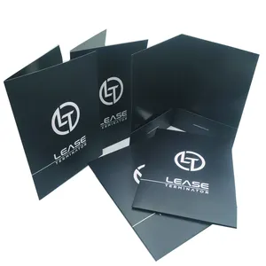 China Werks druck A4 A5 Papier/dokumenten ordner kunden definiertes Logo für Präsentation und Business-Folien mit Taschen