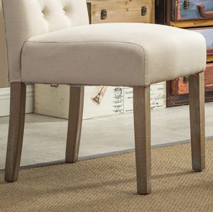 <span class=keywords><strong>Chaise</strong></span> de salle à manger italienne à dossier haut en tissu tufté avec pieds en bois, design bois, couleur anthracite, lot de 2, prix le plus bas - Product Image 4