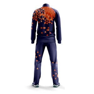 Ensemble de survêtements 2 pièces à sublimation avec fermeture éclair de la meilleure qualité en polyester, logo personnalisé, dernier style, survêtement à sublimation à bas quantité minimale de commande - Product Image 3