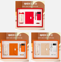 Coffret Cadeau d'Affaires de Luxe Personnalisé Édition 2025 Incluant Tasse Isotherme, Carnet, Stylo, Batterie Externe et Clé USB - Idéal pour Cadeaux Promotionnels