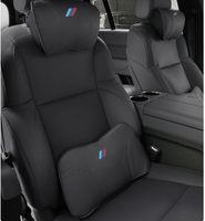 2 PCS pour BMW Compatible Soft PU Leather Car Neck Pillows Accessoire pour 1 2 3 4 5 6 7 X1 X2 X3 X4 X5 X6 X7 Car Seats Headrests