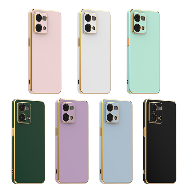 Proveedor De Fundas Para Celular Luxury Design Soft Tpu 6D Electroplating case for oppo F21 Pro 55s 57e 77 97 Reno8 Pro+ K10 Pro