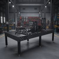Table de soudage 3D robuste en acier nitrué D16/D28, plateforme de soudage de précision en fonte