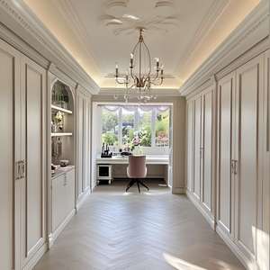 Armoire à vêtements en bois de style moderne, modèle SNLFEIER 0005, usage commercial pour hôtel, centre commercial, maison, bureau - Product Image 4