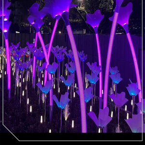 <span class=keywords><strong>Luz</strong></span> de flor de cuerno LED comercial para exteriores, impermeable, forma de gloria de la <span class=keywords><strong>mañana</strong></span> para Plaza Park Pathway, iluminación de paisaje - Product Image 4