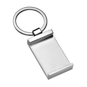 Portachiavi in Acciaio Inossidabile Rettangolare Cavo per Murrina - Product Image 1