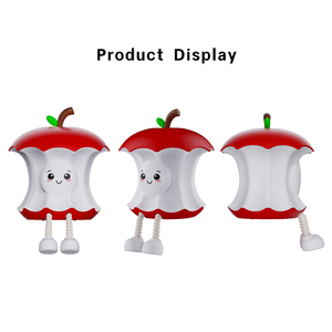 Apple Shaped Tap <b>Light</b> Soft Silicone Bedside Night <b>Light</b> Rechargeable <b>LED</b> Touch Lamp Cute Halloween Christmas Gift for Boys Girl - Product Image 5
