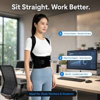 Gilet de soutien ajustable pour redresser le dos, corriger la posture avant et aligner les épaules