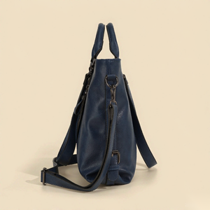 Bolsos Tote de Cuero PU Estilo Retro para Damas, Bolso Cruzado de Cuero Suave para Mujer, Bolsos de Mano Creativos de Color Puro para Compras y Trabajo - Product Image 3