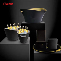 Usine Directe Seau À Glace En Plastique Écologique pour Camping Vin Bière Boissons Baignoires Prix