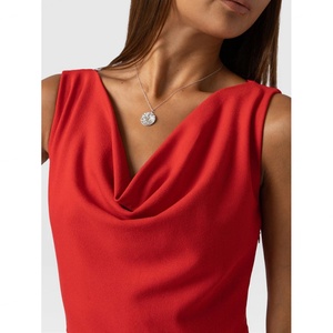 เดรสยาวแฟชั่นดีไซน์ใหม่ เซ็กซี่ ไร้แขน ทรงเข้ารูป ผ้าถัก ลายดอกไม้ สำหรับฤดูร้อน สไตล์ลำลอง สำหรับผู้หญิง - Product Image 5