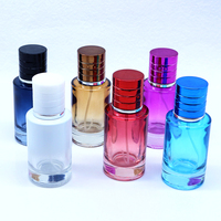 Botol Parfum Kaca 30ml Warna Gradasi 1oz Merah/Biru/Putih/Amber/Ungu Botol Semprot Aroma Attar dengan TUTUP SEKRUP