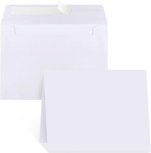Trống thẻ và phong bì 4x6, 30 gói trắng lời mời cardstock với 30 gói phong bì, Cảm ơn bạn trống thiệp chúc mừng - Product Image 1