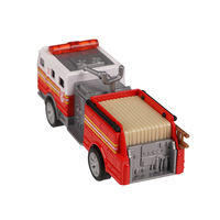 13cm Simulation Camion de Pompiers Alliage Électrique Moulé Sous Pression Modèle Véhicule 1:32 Jouets Moulés Sous Pression