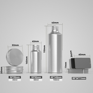 Bouteille et pot en aluminium en gros avec impression personnalisée pour liquide et crème anti-moustiques - Product Image 4