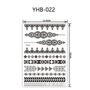 Pegatinas <span class=keywords><strong>de</strong></span> tatuaje temporal <span class=keywords><strong>de</strong></span> Henna negra <span class=keywords><strong>de</strong></span> lujo, <span class=keywords><strong>tatuajes</strong></span> falsos extraíbles <span class=keywords><strong>de</strong></span> encaje Sexy a prueba <span class=keywords><strong>de</strong></span> agua, DISEÑO <span class=keywords><strong>DE</strong></span> FLOR <span class=keywords><strong>DE</strong></span> Mandala Premium - Product Image 5