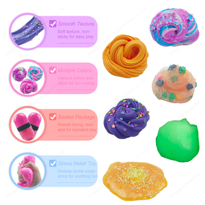 Kit de Slime OEM ODM al por mayor, Slime Nube de Mantequilla Mixto, Dijes Personalizados, Empaque Directo de Fábrica, Venta al por Mayor - Product Image 4