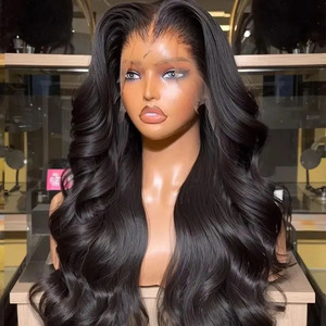 Parrucche Frontali in Pizzo HD con Onde Morbide, Capelli Umani Naturali, Parrucche Frontali in Pizzo con Capelli Umani Grezzi Vietnamiti per Donne Nere - Product Image 1