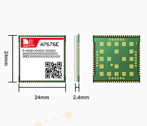 SIMCOM A7676E LTE Cat1 <b>Wireless</b> Module LCC LGA 2G NB Cat-M GNSS Zigbee RS485 Interface M2M Industrial IoT Communication <b>Modem</b> - Product Image 1