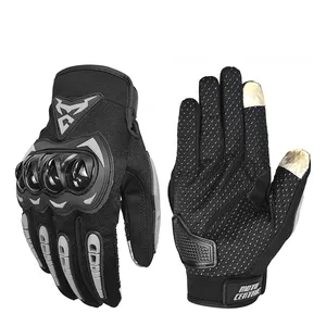 MOTOCENTRIC Touchscreen Leather Motorbike Sporting Safety Gloves Anti - Fall Motorcycle Gloves