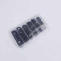 300-Piece E-Clip Assortment Kit Titanium Retaining Ring Circlip with Black Oxide Finish