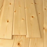 Panneau mural en bois massif non peint, planche de sauna pour plafond