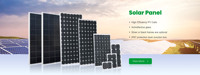 Chargeur de Téléphone Solaire 3W 6V, Panneau Solaire Portable avec Charge Directe USB pour Téléphone Mobile