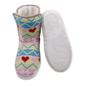 Chaussons d'intérieur en polaire chaude d'hiver pour femmes avec doublure en polaire confortable, chaussons en tricot - Product Image 4