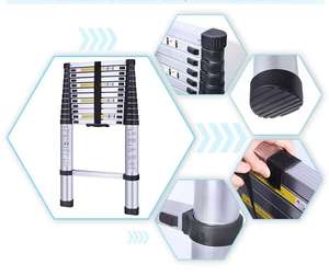 <span class=keywords><strong>Échelle</strong></span> <span class=keywords><strong>télescopique</strong></span> pliable en aluminium de 5 m, <span class=keywords><strong>échelle</strong></span> <span class=keywords><strong>télescopique</strong></span> double pliable en alliage d'aluminium moderne pour l'utilisation d'outils - Product Image 3