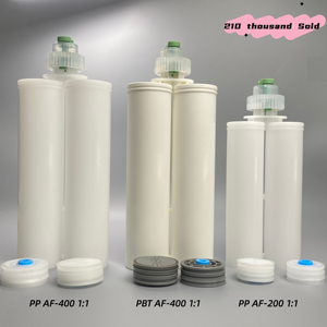Cartouche d'adhésif époxy PP PBT double composant AB <span class=keywords><strong>1</strong></span>:<span class=keywords><strong>1</strong></span> <span class=keywords><strong>2</strong></span>:<span class=keywords><strong>1</strong></span> 4:<span class=keywords><strong>1</strong></span> 10:<span class=keywords><strong>1</strong></span> 50ml 75ml 200ml 400ml vide pour distribution, type C F, en plastique - Product Image 3
