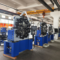 Machine à bobiner les ressorts CNC à 12 axes de 8 mm contrôlée par PLC avec moteur et engrenage haute vitesse