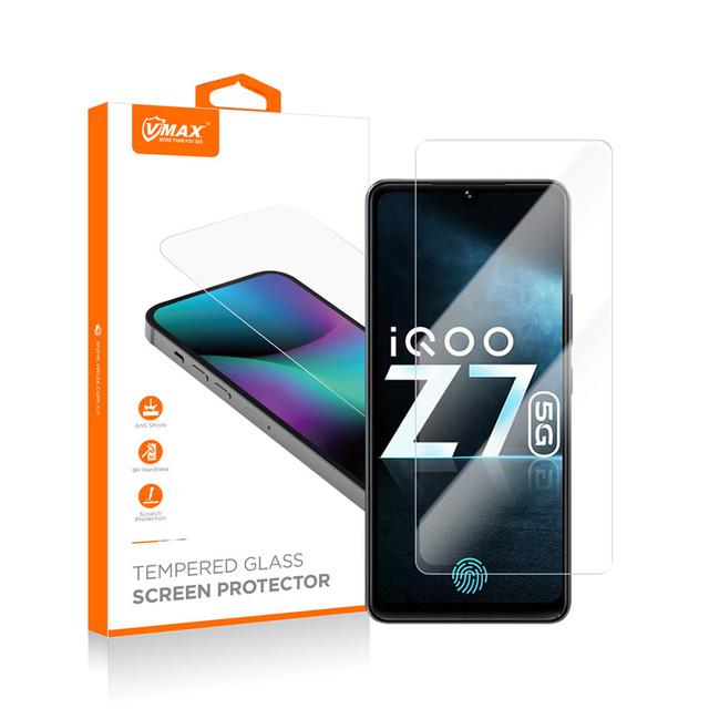Anti-Impact 9H 2.5D HD Tempered Glass Clear Mobile Phone Screen Protector for Vivo IQOO Z7
