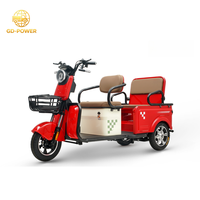 Vente en gros de tricycle électrique pour passagers avec moteur 600W/800W tricycle électrique à batterie 48V pour mobilité urbai