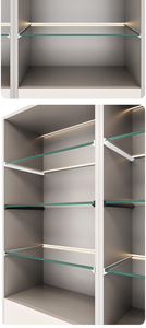 Soporte de tablero de capa de vidrio de aleación de aluminio libremente adaptable con tipo a presión de carga fuerte - Product Image 3