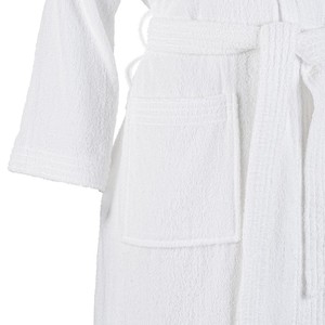 Batas <span class=keywords><strong>de</strong></span> baño <span class=keywords><strong>de</strong></span> algodón blanco Batas <span class=keywords><strong>de</strong></span> tela <span class=keywords><strong>de</strong></span> rizo para <span class=keywords><strong>mujer</strong></span> Toalla Albornoz Batas <span class=keywords><strong>de</strong></span> spa - Product Image 4