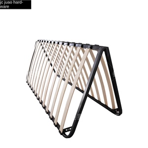 Support pliant à quatre barres de style moderne cadre de lit squelette en métal pour chambres d'hôtel - Product Image 5