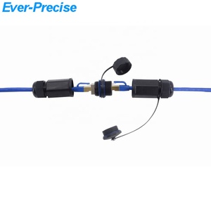 M25 shield outdoor cat6 <span class=keywords><strong>rj45</strong></span> ethernet connecteur étanche ip67 <span class=keywords><strong>long</strong></span> avec deux capuchons anti-poussière adaptés au câble lan surmoulé - Product Image 6