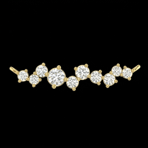 Collier de luxe pour femmes avec diamants cultivés en laboratoire, collier pendentif minimaliste avec grappe de diamants - Product Image 1