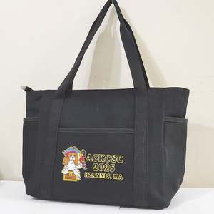 กระเป๋าผ้าแคนวาสรีไซเคิลอเนกประสงค์ลายสวยงามสำหรับผู้หญิง - สามารถเลือกสีและขนาดได้ เหมาะสำหรับการช้อปปิ้ง ไปเที่ยวชายหาด - Product Image 6