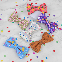 MIDEPET Cadeau de la Saint-Valentin et du Nouvel An, motif personnalisé, design luxueux, imprimé, collier pour chien, accessoires pour le cou, nœud papillon pour chien et chat