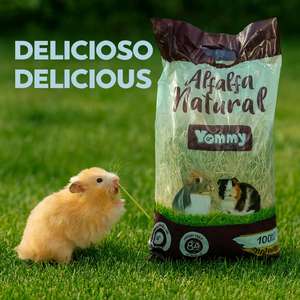 Heno Natural Yommy con Manzanilla 800g para Conejos y Roedores, Fresco y Rico en Vitalidad - Product Image 3