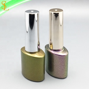 Fancy rỗng hình bầu dục hình 8ml UV Gel đánh bóng chai thủy tinh với vàng bạc sơn móng tay <span class=keywords><strong>cap</strong></span> và bàn chải phẳng - Product Image 3