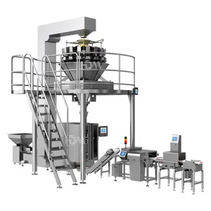 New Design Semi-automatic Snack Food Automatic Chips Packing Machine Semi Auto Multihead Weigher